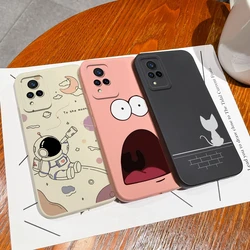 Case For Vivo V21 4G 5G Back Cover Lovely Cartoon Astronaut Pattern Liquid Silicone Shell For VivoV21 Vivo V 21 4G 5G Funda Capa