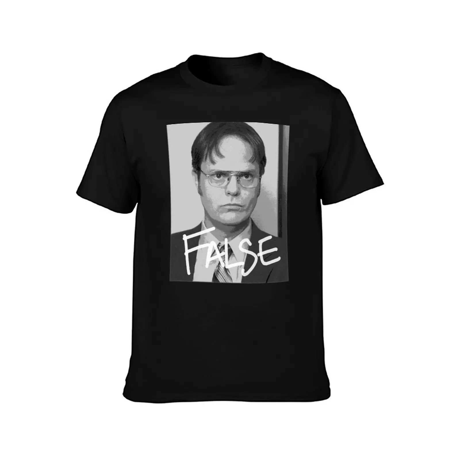 Dwight Schrute: False T-Shirt Plus Size Simple Casual Top