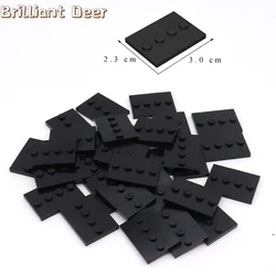 50PCS City Figures Stand 3X4 Dots Base Plate With 4 Knobs Display Holder DIY MOC Building Blocks Accessory Bricks Parts 88646