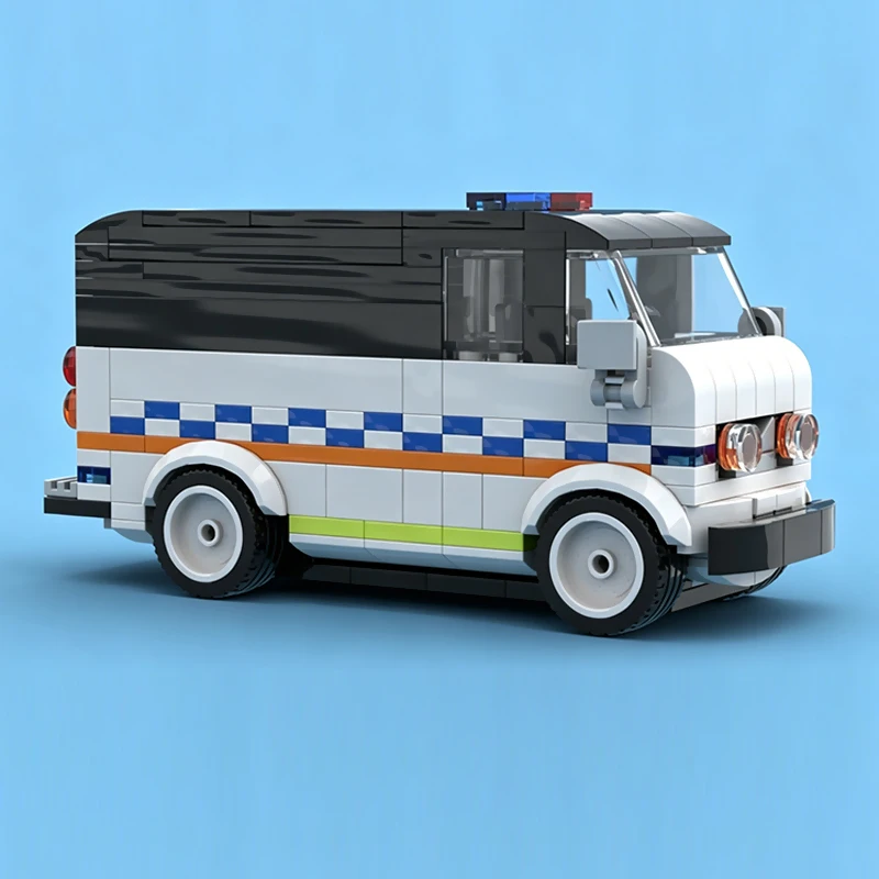 City Car Model MOC Building Bricks Multi-Functional Box Service Vehicle Modular Technology Gifts Holiday Assemble Children Toys