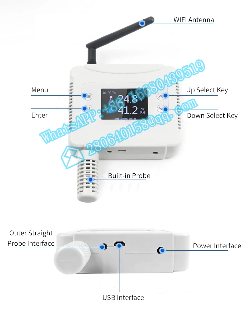 Ready to Ship Digital Temperature Humidity Meter/Temperature  Sensor