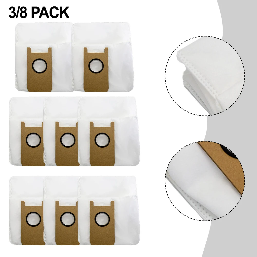 Large Capacity Dust Bags Compatible With For ABIR K30 K20 Robot Vacuum Cleaner Automatic Emptying Station Sweeper Accessories