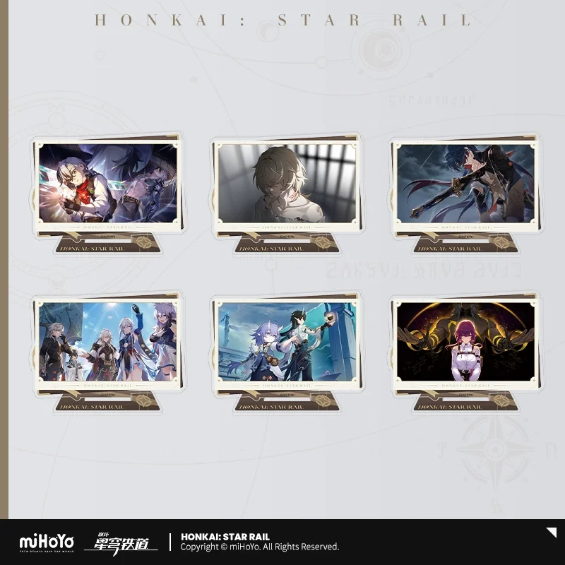Официальный товар Sunsyea Honkai Star Rail miHoYo, оригинальные подлинные значки на акриловой подставке YNTXDHY, цветные бумажные открытки