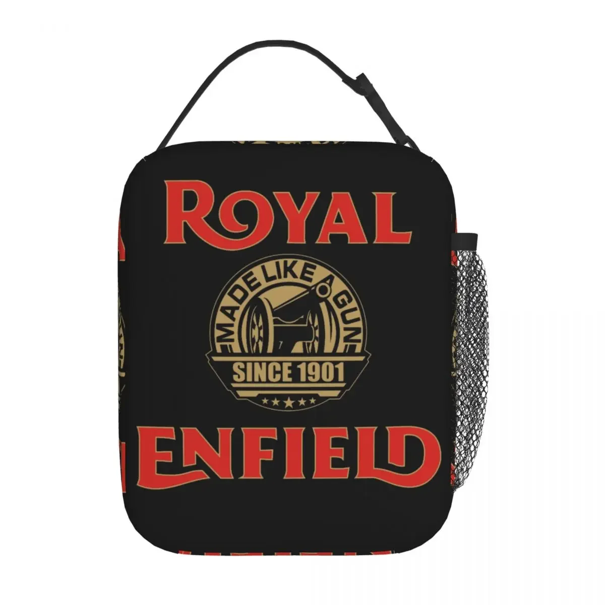 Royal Enfields Motorcycle Lover Portable Lunch Box Women Multifunction Motor Race Cooler Thermal Food Insulated Lunch Bag Office