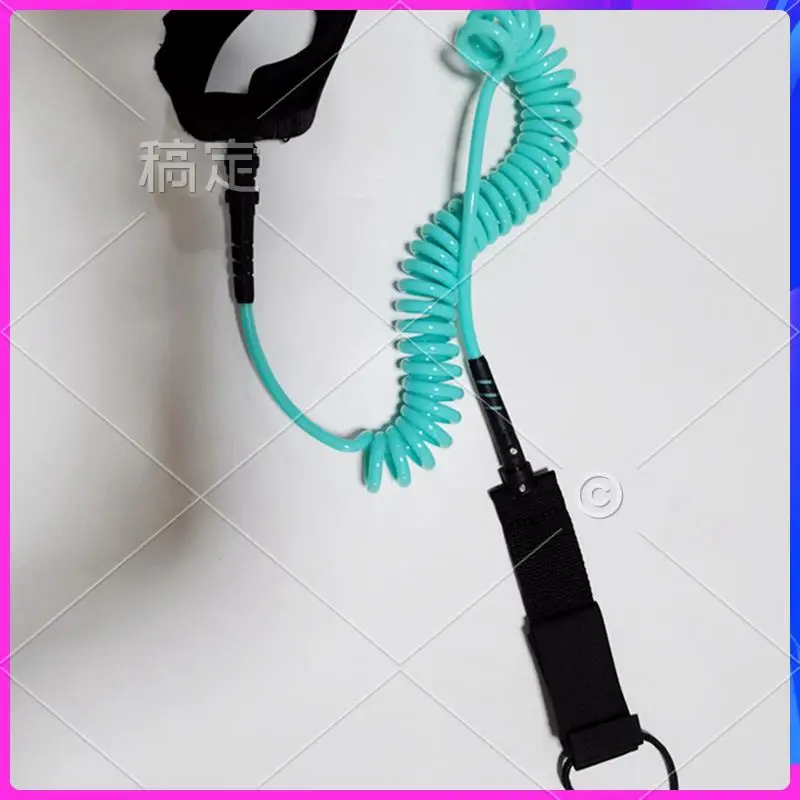 

AUU-10FT Surf Coiled Leash Surfboard Spring Rope Surfing Foot Rope Surfboard Leash Surfboard Pulp Board Accessories