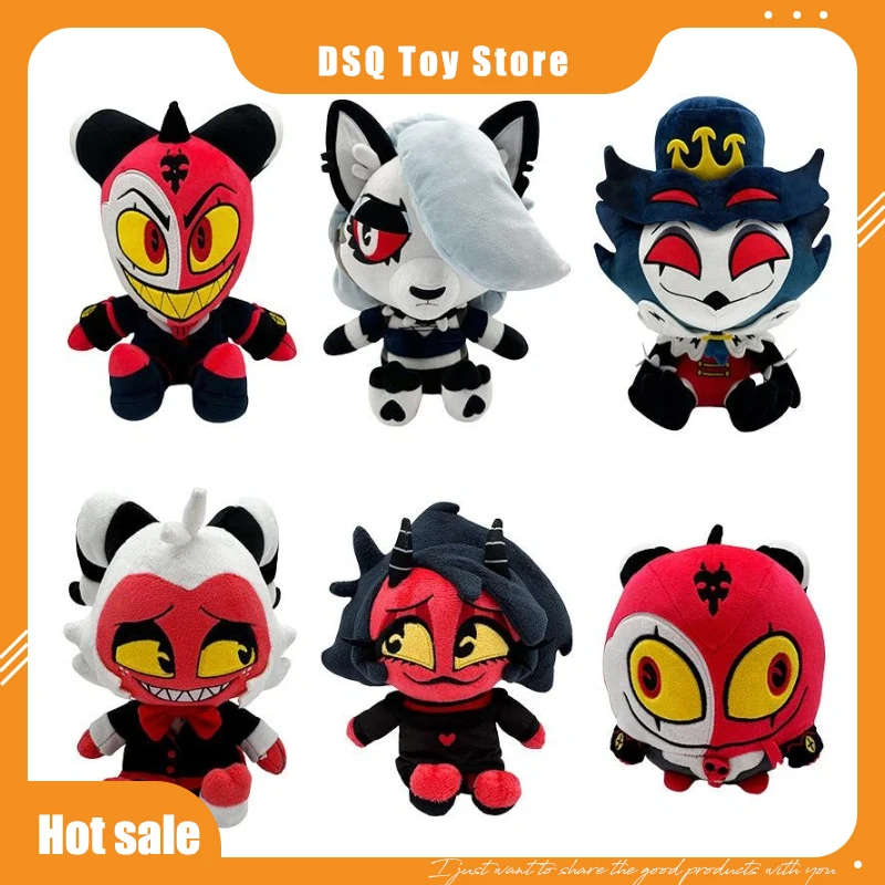 

Hazbin Hotel New Product Extremely Evil Boss Peripheral Doll Gifts Hell Inn Clown Personality Trend Plush Toy Gift