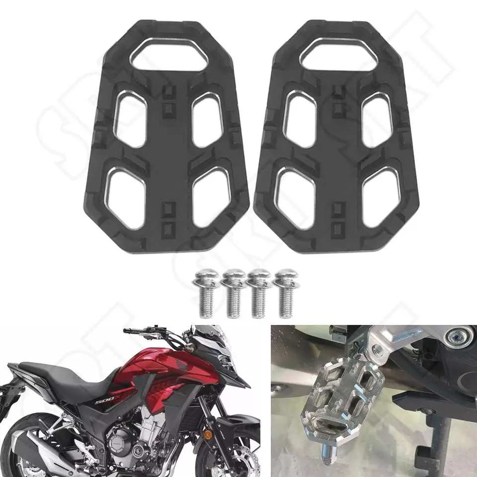 

For HONDA CB500X CB500F CBR500R CB400X CB400F 2019-2022 Motorcycle Front Foot Pegs Pedal Extension Pad Foot Rest Enlarged Plate