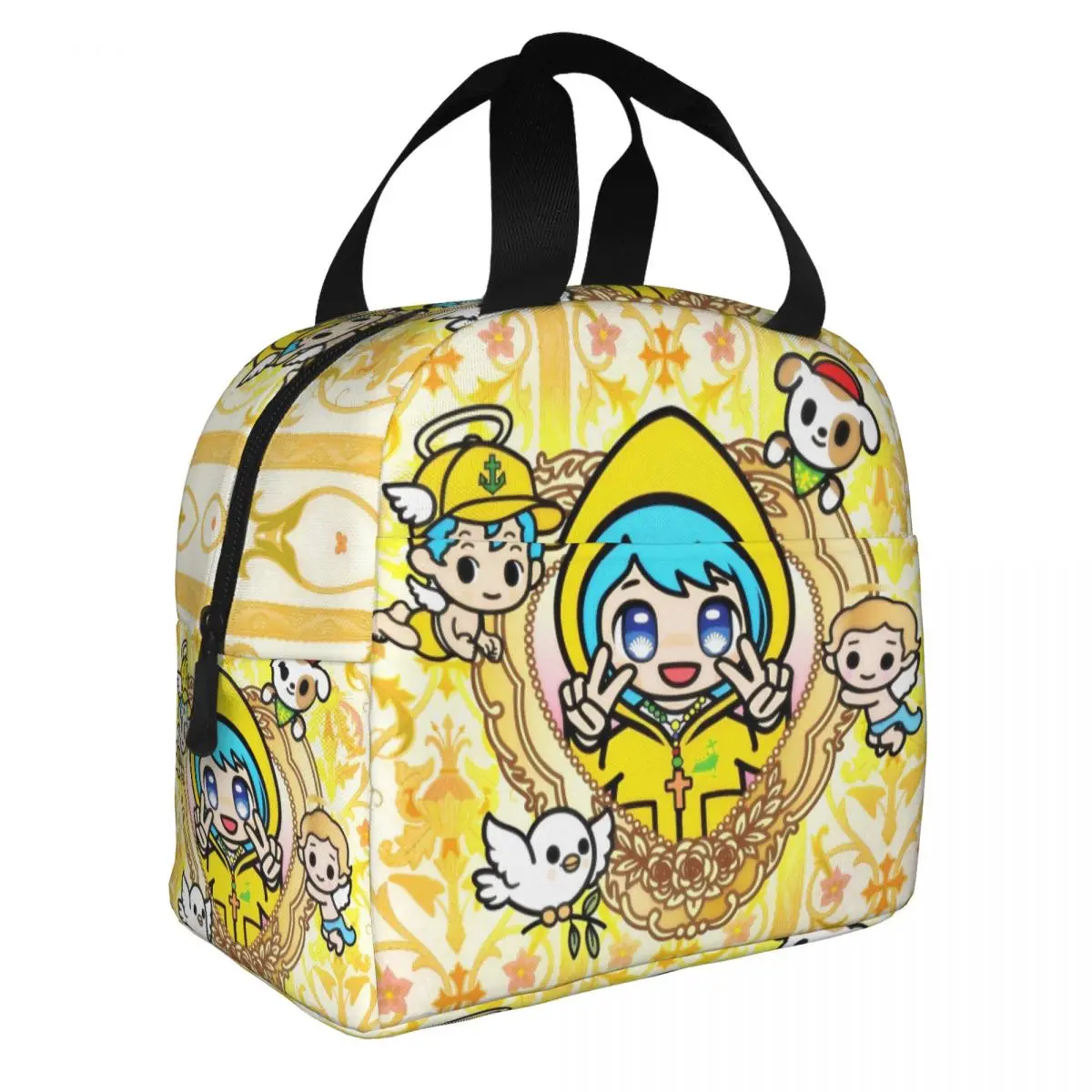 Luce Vatican Mascot Insulated Lunch Bags High Capacity Catholic Church 2025 Thermal Bag Tote Lunch Box College Travel Girl Boy