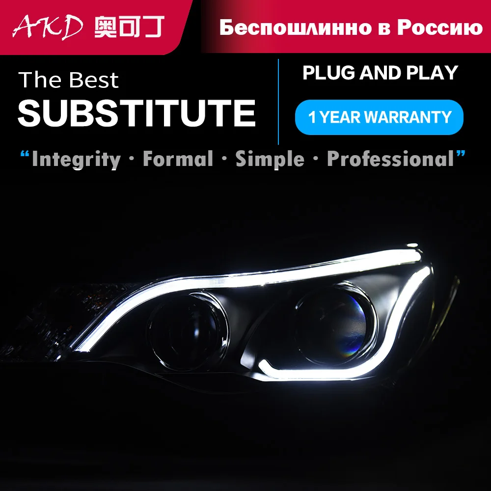 2 ks auto auto hlava lehký součástky pro subaru XV 2011-2017 LED lamp světlomet náhrada DRL dvojí projektor facelift