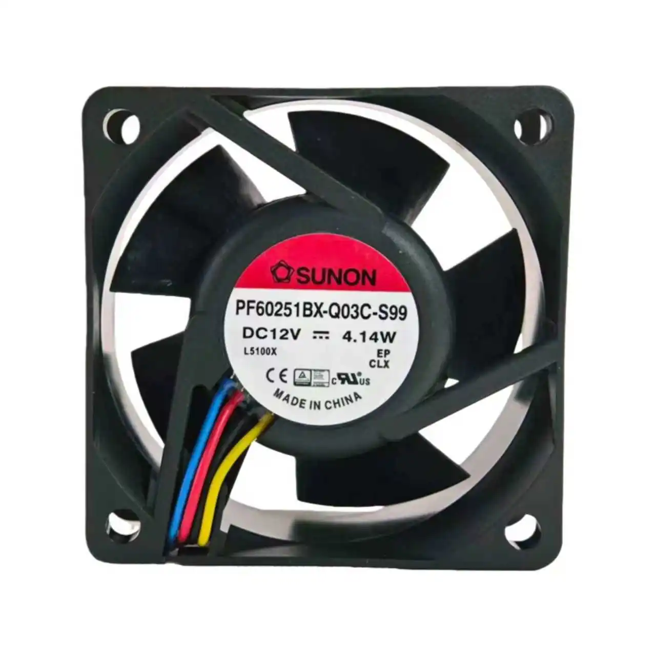 Ventilateur de refroidissement PWM 60x60x25mm DC 12V PF60251BX-Q03C-S99, ventilateur intelligent à 4 fils avec contrôle de vitesse pour boîtier PC, refroidisseur CPU, serveur