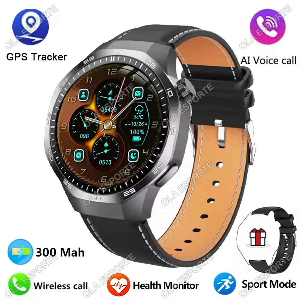 2026 Watch 5 Pro GPS Track Smartwatch Heren 360*360 AMOLED Scherm BT Oproep Fitness IP68 Waterdicht Gezondheidsmonitor Mannen Smartwatches