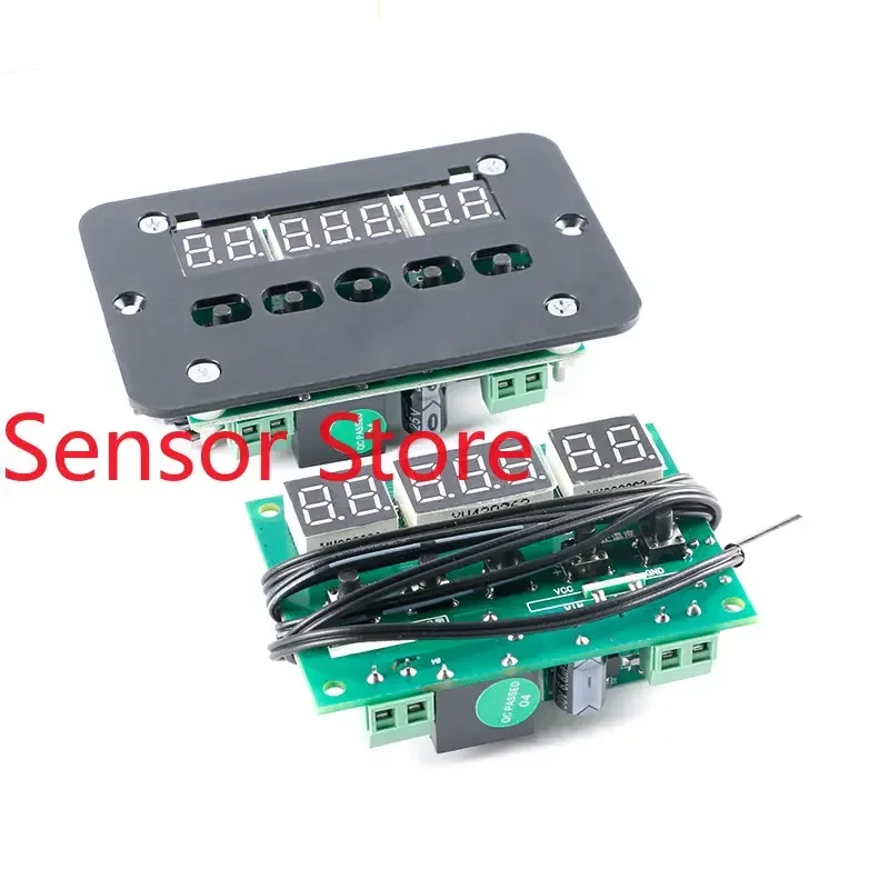 

5PCS DC12VAC220V Digital Temperature Controller Three Display Multifunctional Control -19~99