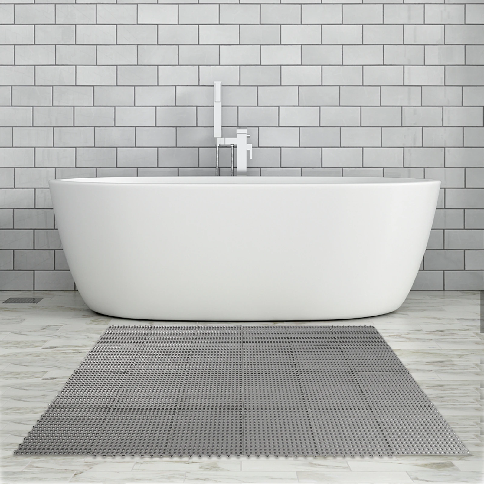 24 Pack Interlocking Bathtub Mat 11.8