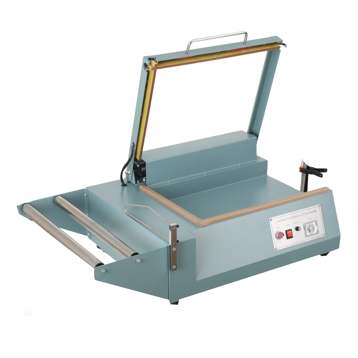 SF-380L Manual Heat Shrinkable Film Sealing And Cutting Machine Manual L-Shaped Sealing Cutting Packaging Machine 110V