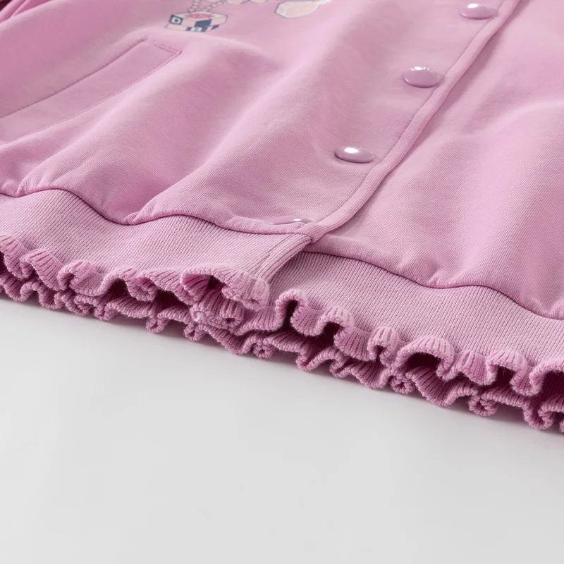 ديف بيلا الأطفال سترة قطن الخريف الشتاء الفتيات الدفء معطف طويل الأكمام ملابس خارجية رياضية غير رسمية الاطفال الملابس DK1250867 #6