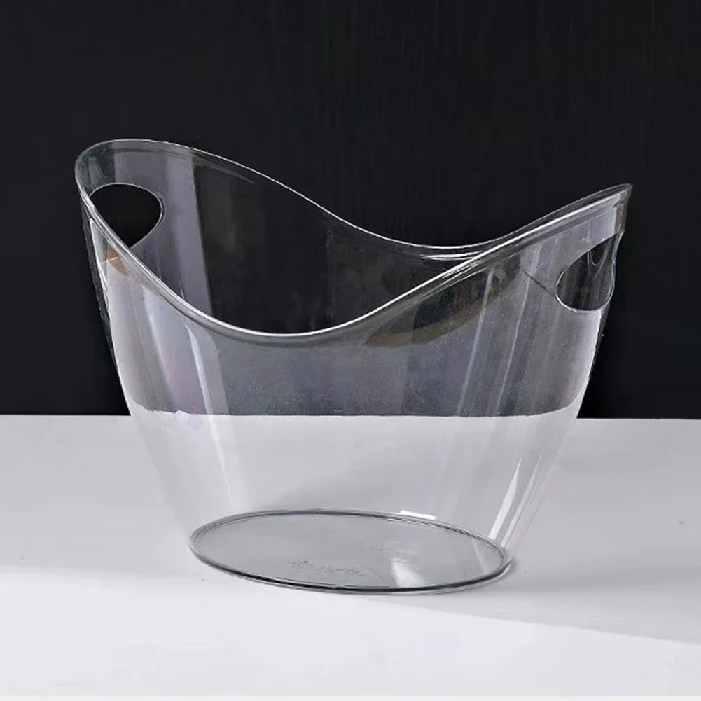 

Drink Bucket 3.5Liter Ice Cube Container with Handle Drink Cooler for Drinks and Parties