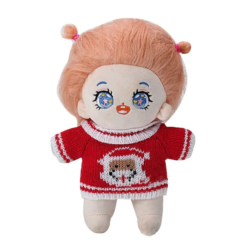 New Doll Clothes for 20cm Dolls Overalls Accessories Plush Doll\'s Clothing Sweater Stuffed Toy Dolls Outfit for Korea Idol Dolls