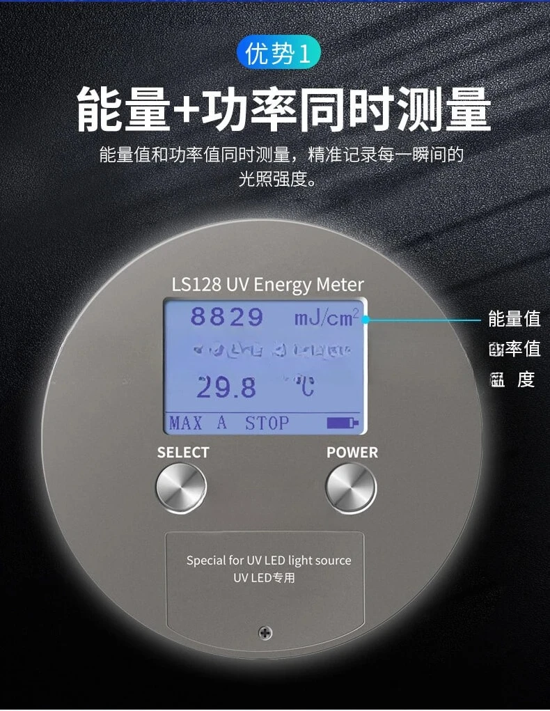 LS120,/LS128/LED exposure curing ultraviolet detector