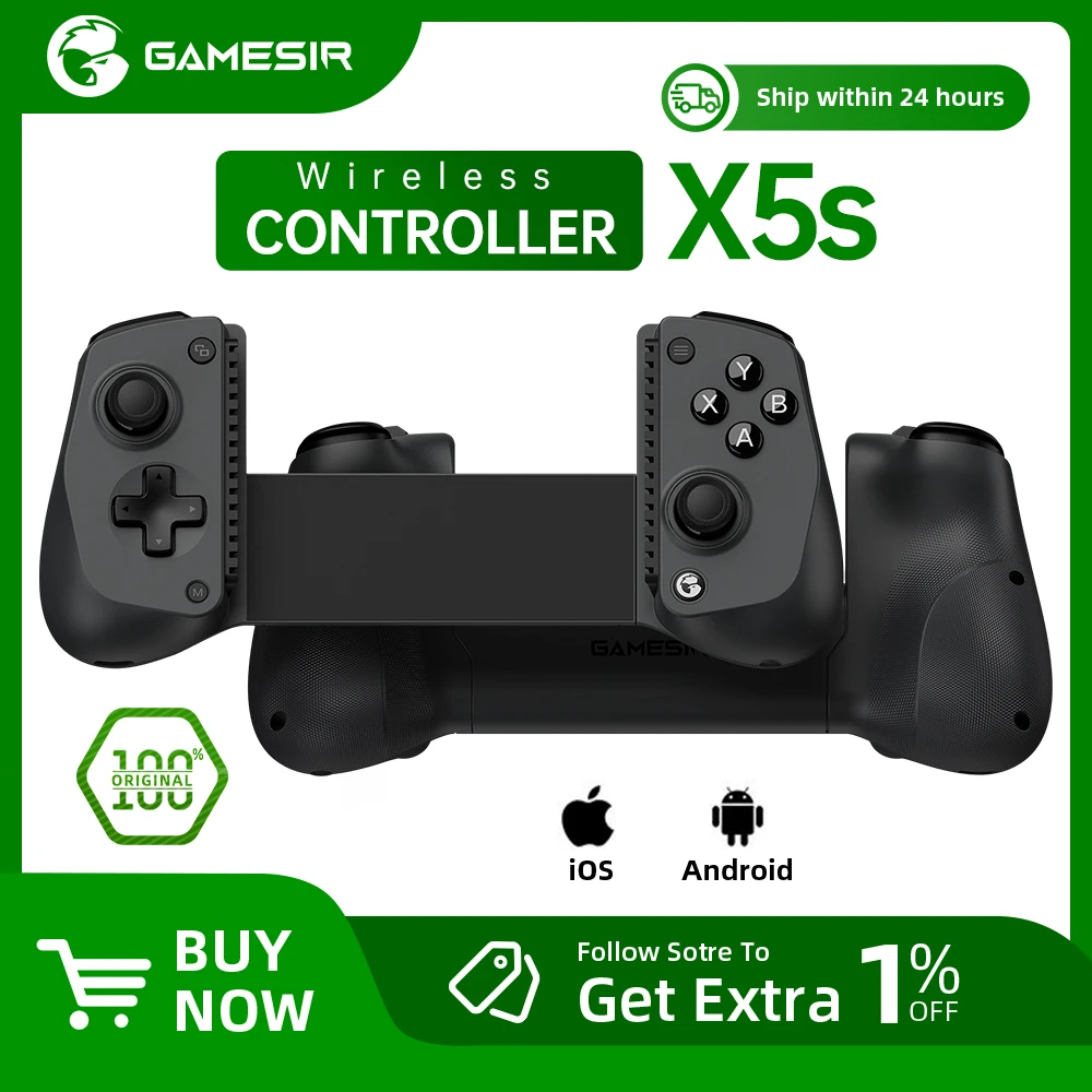 

Original GameSir X5S Type-C Android Ios Mobile Gaming Controller Mando para Móvil Gamepad for IOS Android PC Switch 2