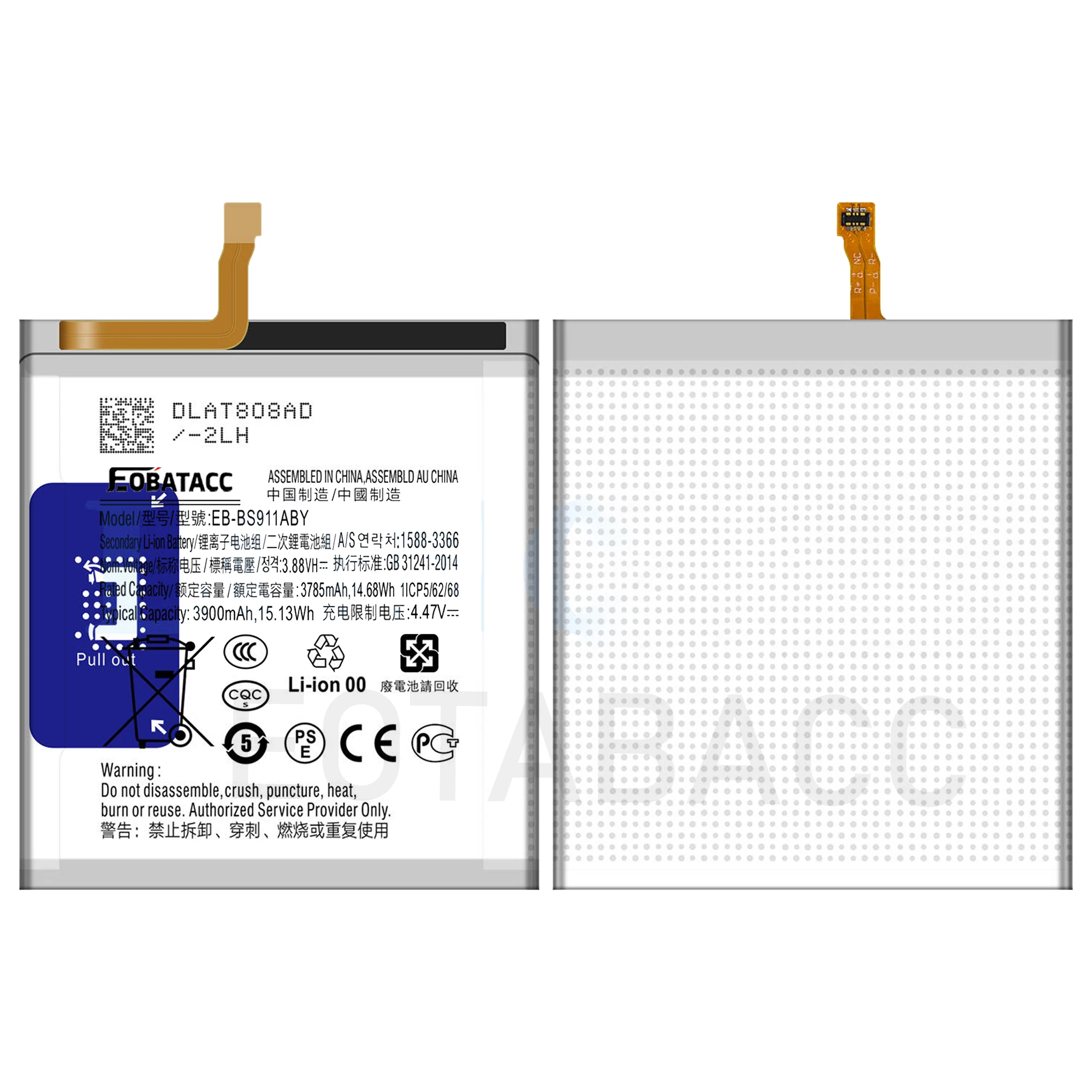 2026 Years EOTABACC 100% New High Quanlity Battery EB-BS911ABY For Samsung Galaxy  S23 Battery +Free Tools image 2