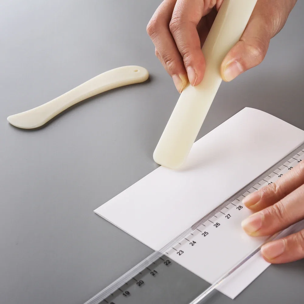 Folder Paper Creaser Tool Plastic Bone Scoring Folding Creasing Scrapbooking DIY Handmade Bookbinding Cards Tool