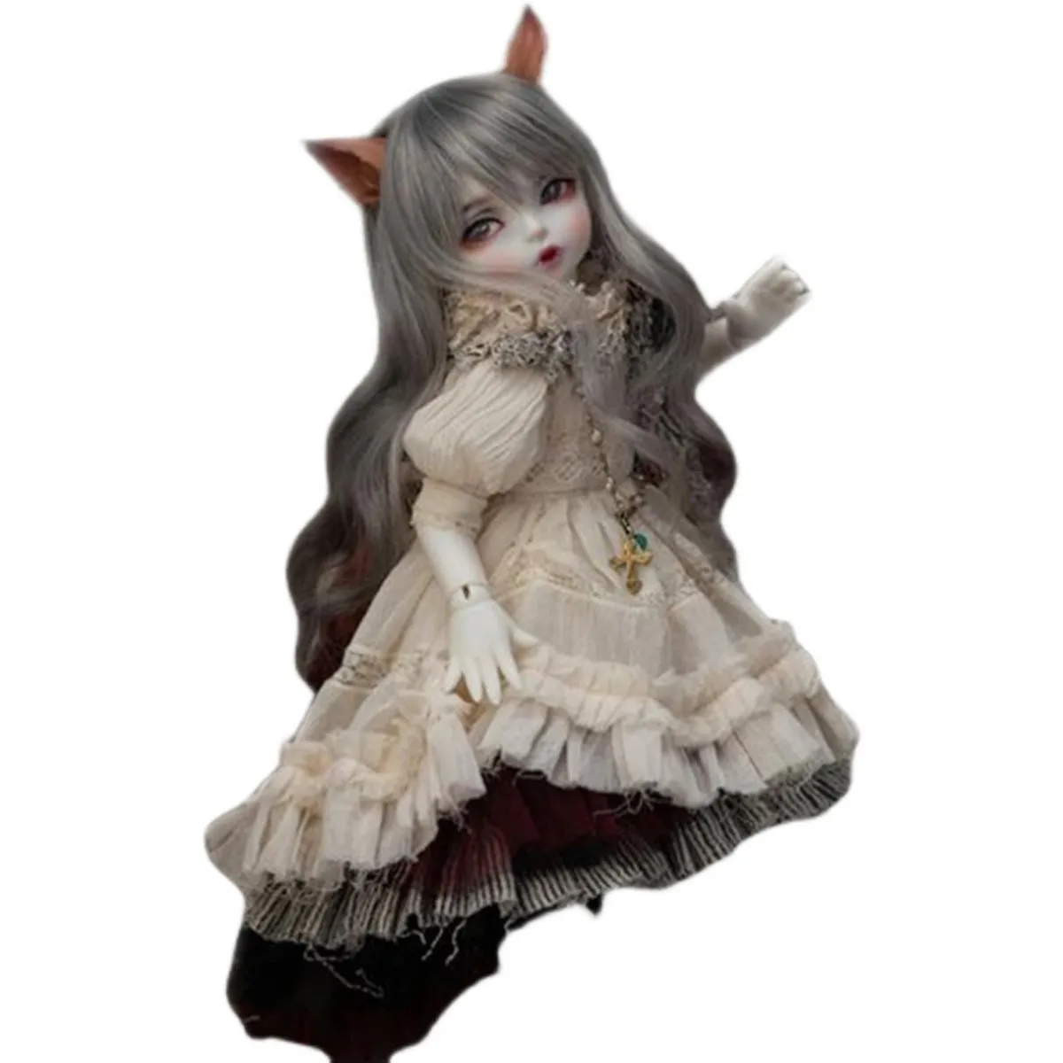 Neue 1/6 Punkt weibliche FL Hwayu Bjd SD Puppe Vampir Prinzessin komplettes Set Harz Gelenk Spot Make-up Elfenohren