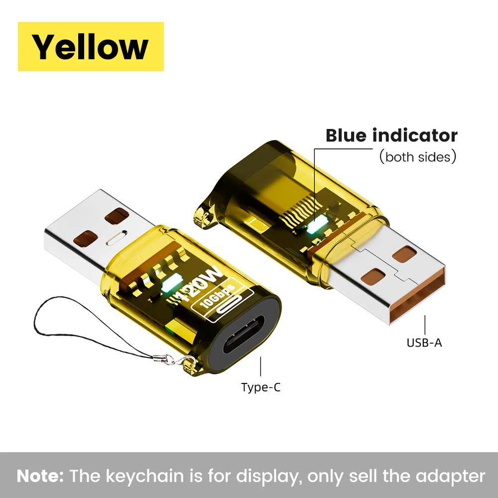 Olaf 120W Type C naar USB A OTG-adapter USB 3.2 naar Type C snellaadconnector voor iPhone 15 16 Macbook iPad Huawei P60Xiaomi