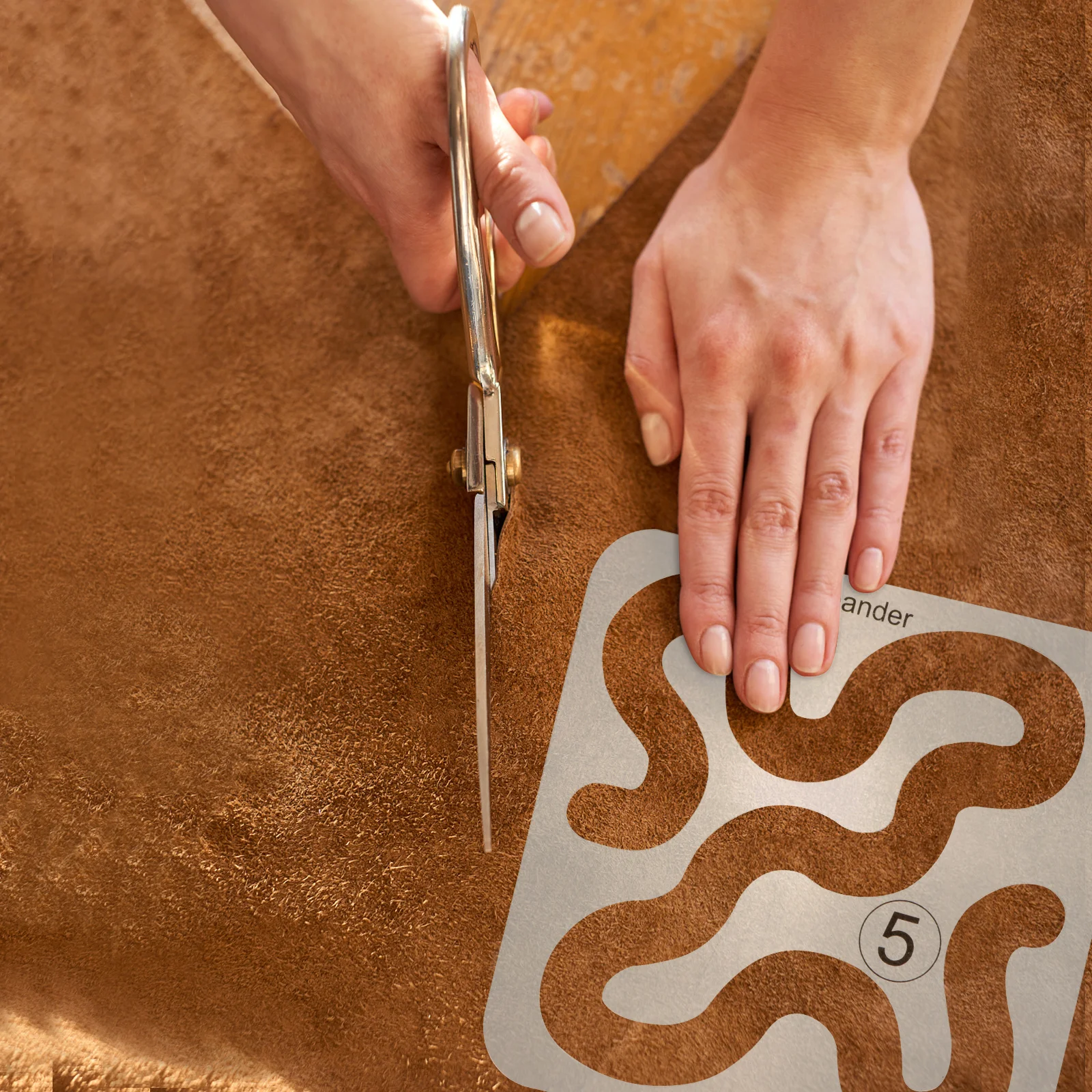 1 قطعة مسطرة خياطة اللحف المرقعة قالب خياطة أكريليك دليل القطع المجوف للنسيج الحرفية أداة قياس خياطة ذاتية الصنع #3