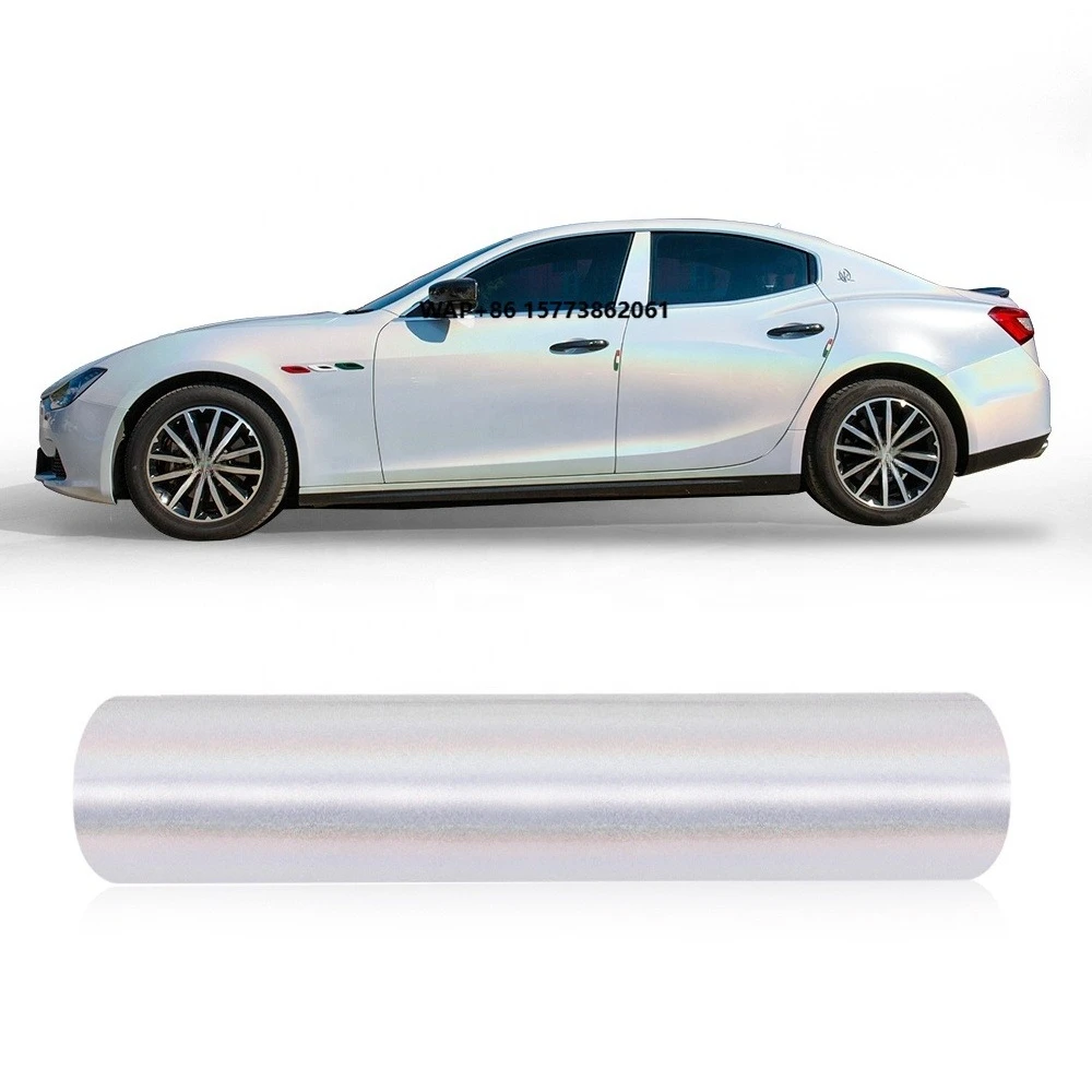 

Chameleon Glitter Full Auto Body Sticker PVC Vehicle Wrap Vinyl Film Colorful Lser White Car Stickers Wrapping Film