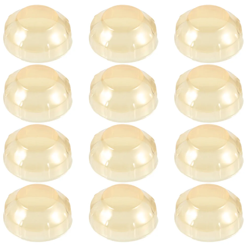 

12 Pcs Smoke Protective Cover Alarm Plate Dust Covers for False Prevention Fire Safety Practical Sturdy