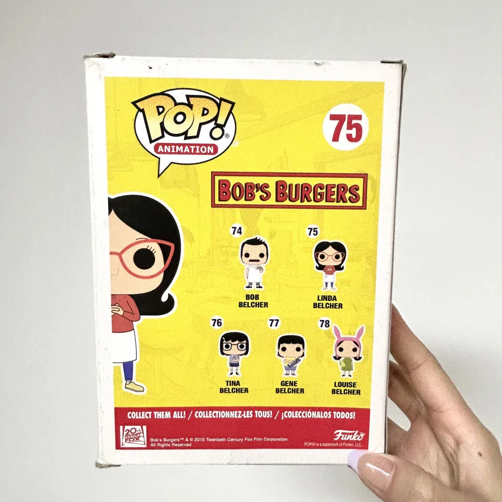 Funko Pop Animation Bob's Burgers Linda Belcher # 75 ألعاب شخصيات الحركة من الفينيل هدايا للأطفال #3