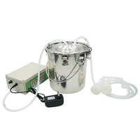 Rechargeable 5L Dairy Cow Milk Sucking Machine Electric Vacuum Pump Goat Sheep Cow Milking Machine