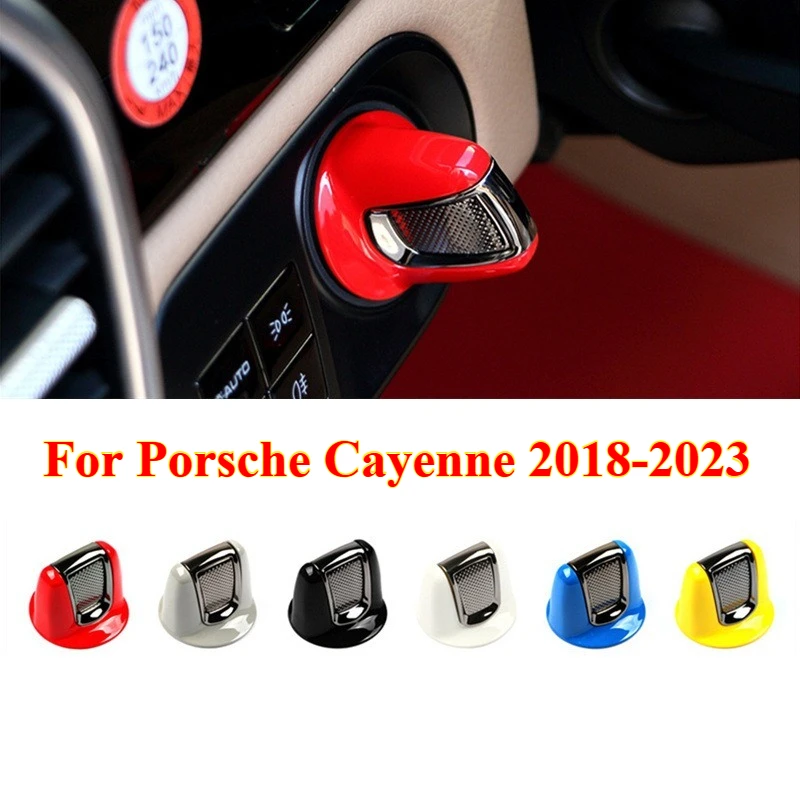

1PCS Multi-color Car Ignition Start Engine Stop Button Knob Bracket Decoration Cover Trim for Porsche Cayenne 2018-2023
