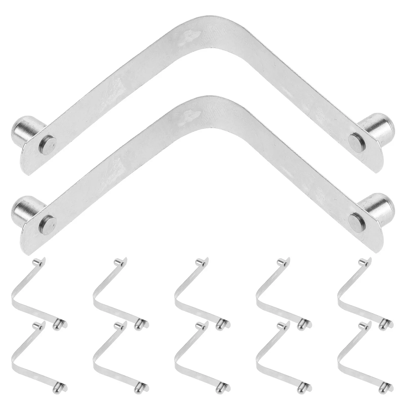 

12 шт. Зажимы-бабочки из нержавеющей стали для бассейна, заменяемые V-образные клипсы для крепления ручки, вакуумной щетки, скиммера