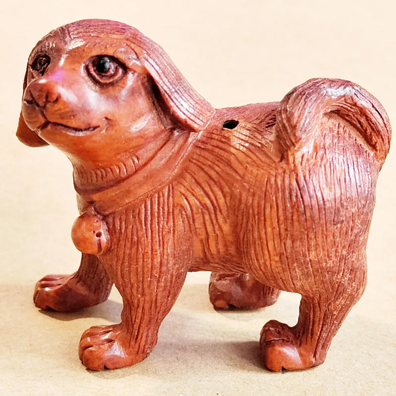 

Q4862 - 2 "Статуэтка Netsuke из бокса ручной резки: Lovely Dog