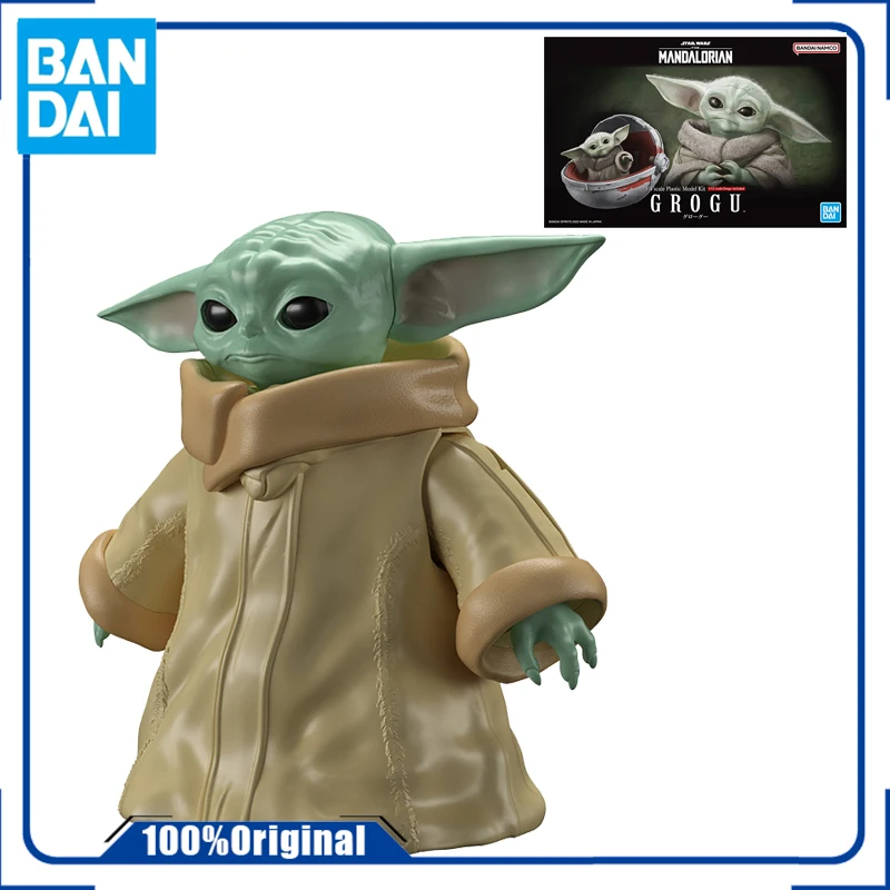 In Stock Genuine Bandai Original Star Wars 1/4 Grogu Anime Action Figure Assembly Toys for Gift Collectible Model Ornaments