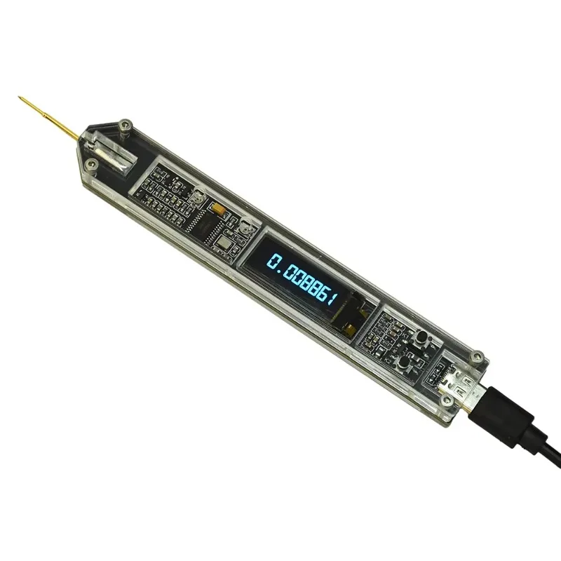 200Hz-100MHz Pen Frequency Meter OLED Display High Precision Frequency Counter for RF Measurement Ham Radio Transceiver