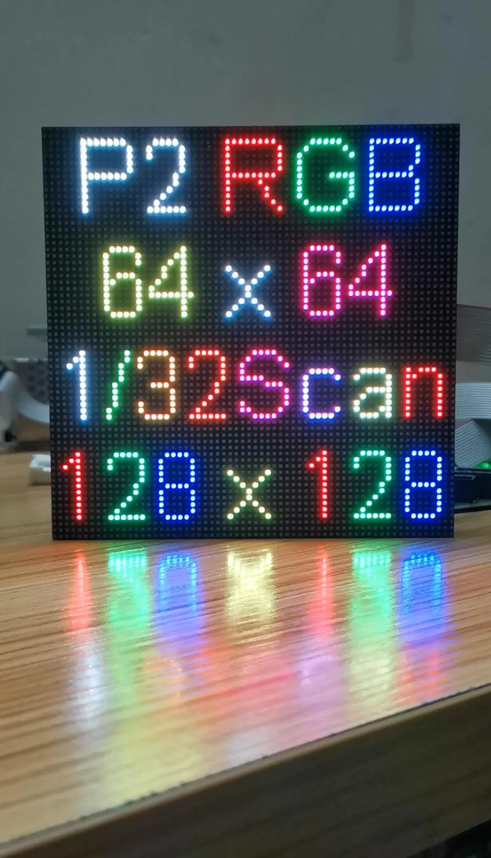 64 X 64 Pixel or 128 X 64 Pixel,Small Pitch P2 Full Color LED Display Module SMD P2 RGB Panel, Indoor HD Video Wall LED Module