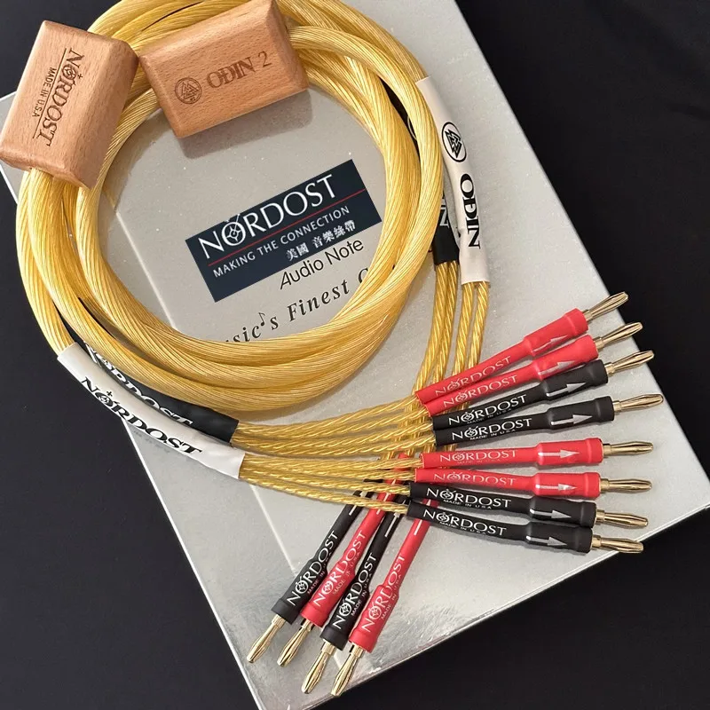 Nordost Odin 2 Sterling Silver Speaker Cable Banana Plug 2 to 2 Single cable 2 to 4 Biwire HiFi Audio Loudspeaker Wire