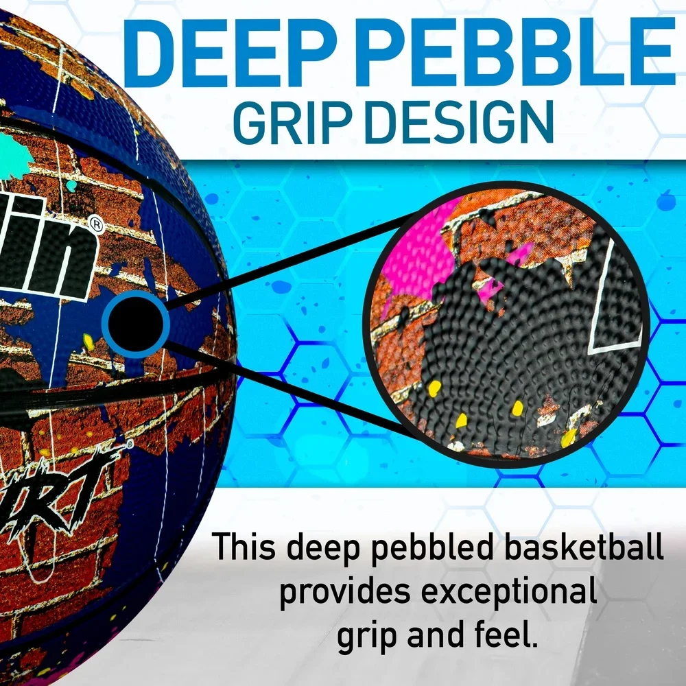하드 코트 공식 농구 실내 실외 다중 표면 내구성 고무 29.5인치 공기 펌프 포함 고급 그립 오래 지속