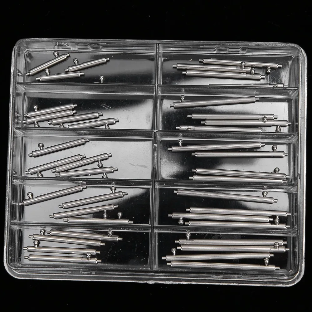 Versatile Silver Spring Bar Set Stainless Steel Multiple Sizes Watchband Spring Bar Watch Repair Tool Watch Repair Use