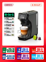 HiBREW 6in1 Capsule Coffee Machine Hot/Cold Multiple Espresso Cafetera Cappuccino Coffee Maker Dolce Gusto Nespresso Powder H1B