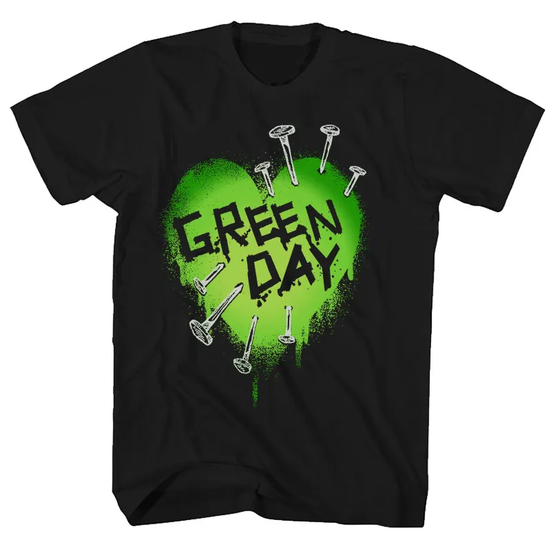 Y2k Green Day Band Rock Short-sleeved Men's Punk Cotton Clothing Classic T-shirt T-Shirt