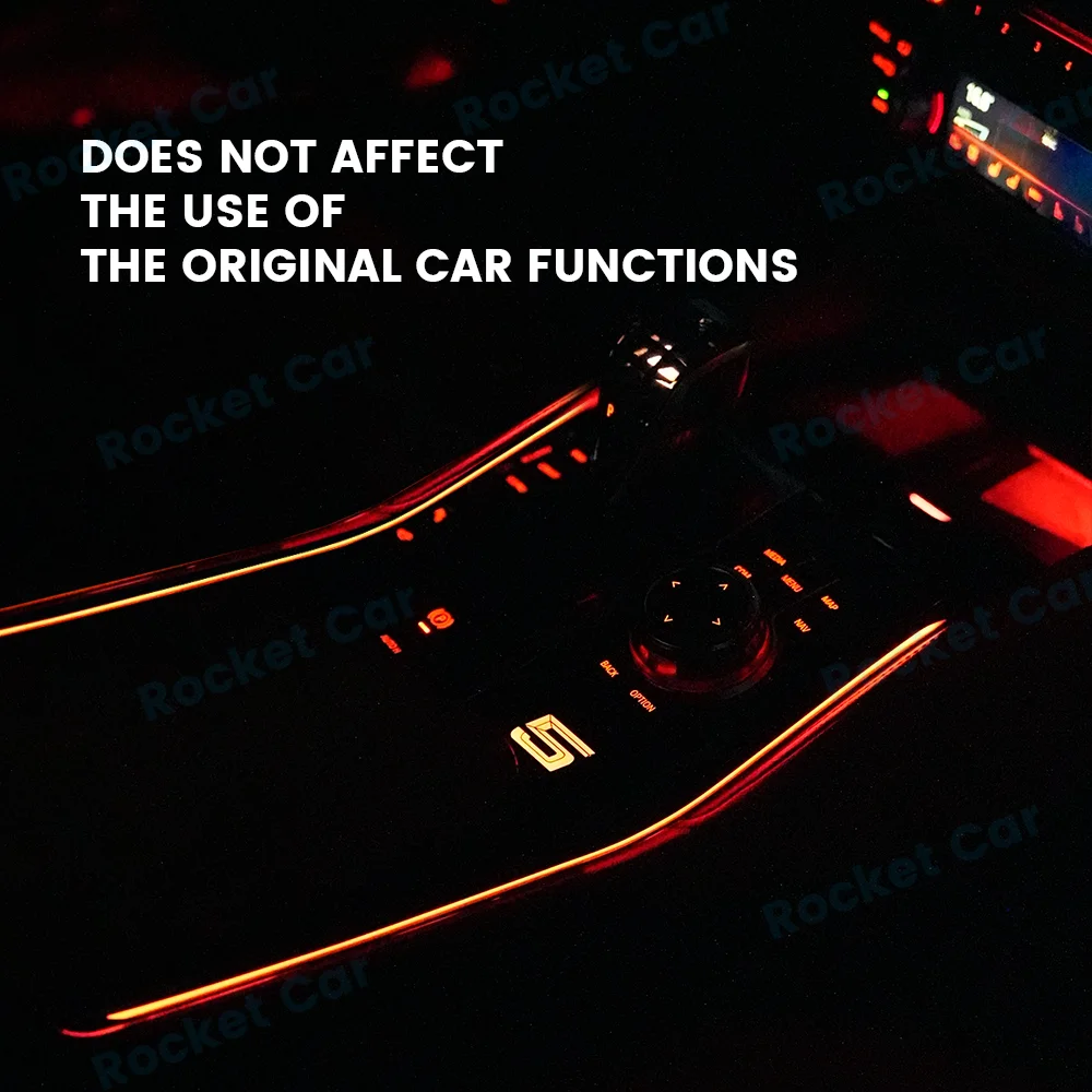 For BMW New 5 Series 6GT G30 G32 M5 Car Center Console Saddle Light Interior Decorative Lamp Refit LED 11 Colours Ambient Lights 5