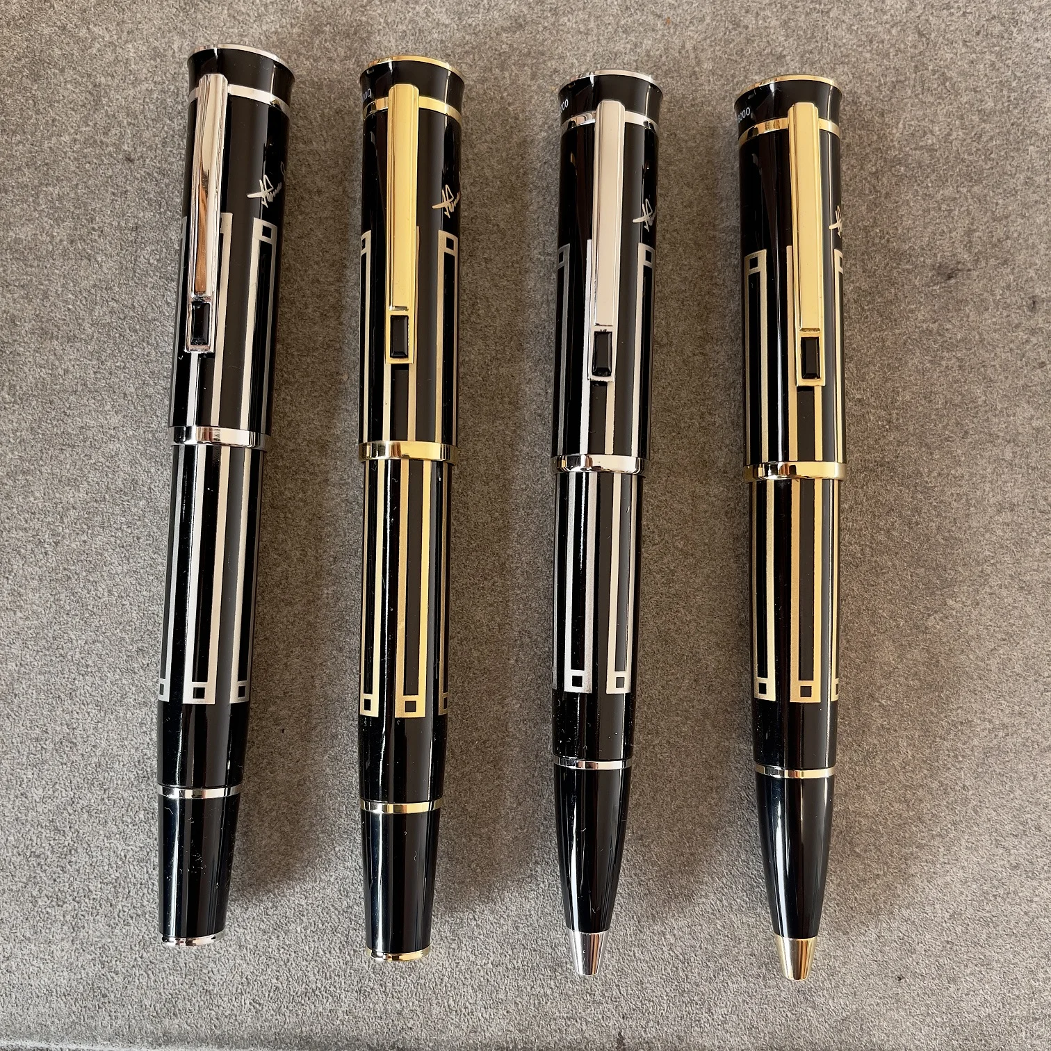 2022 Mb pen Monte Relief Logo Great Writer Thomas Mann Rollerball Pen Black Blance Ink Fountain Ballpoint Pen