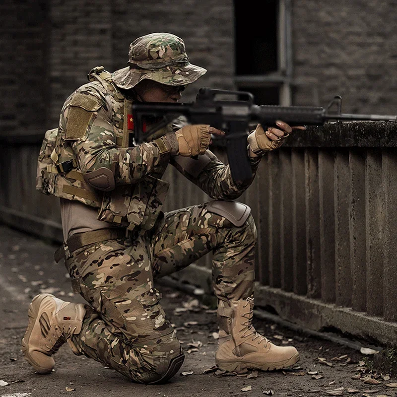 Camisa Militar de camuflaje para hombres y mujeres, Camisa táctica de combate de batalla, USMC, Softair, disfraz de fuerzas especiales