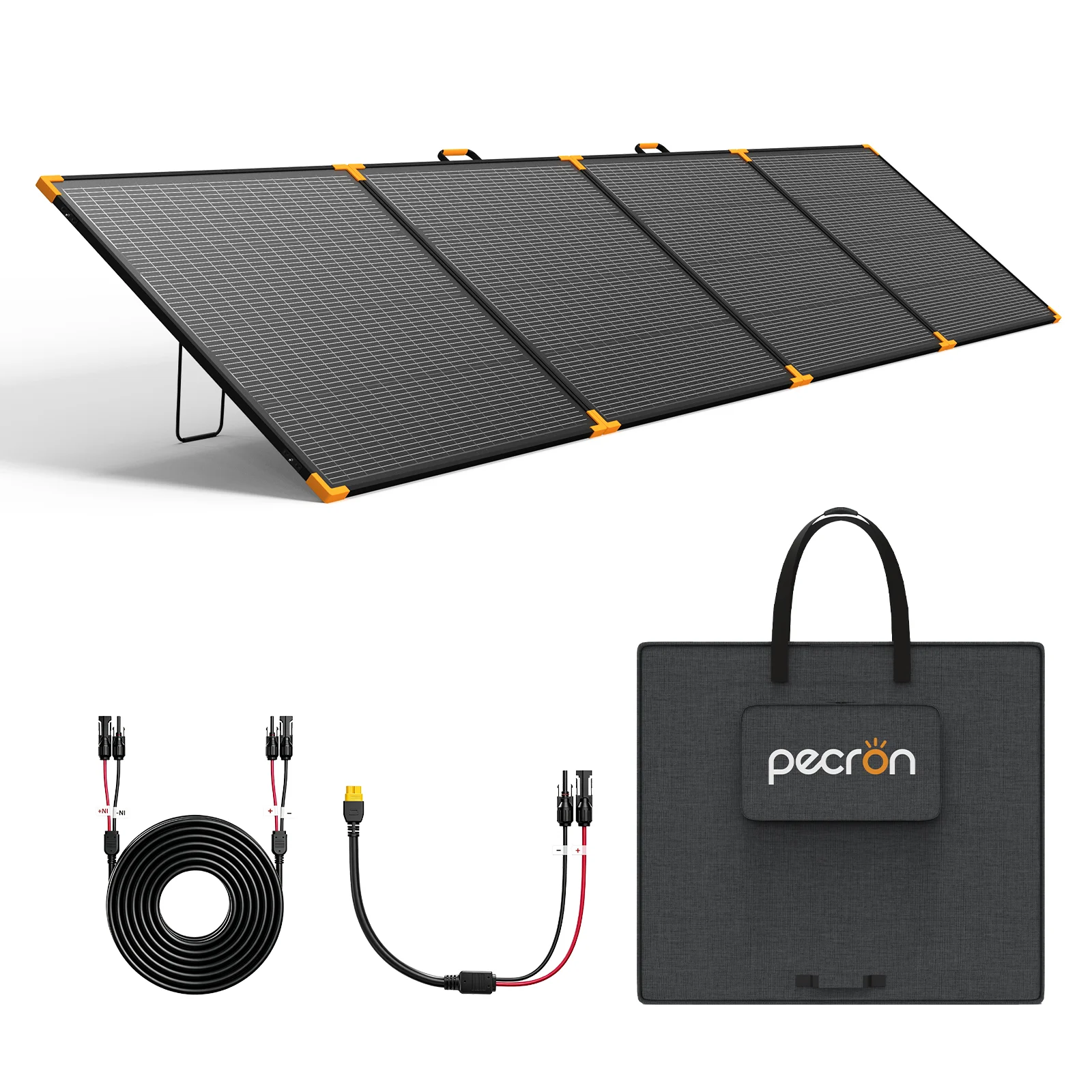 PECRON 500W Portable Solar Panel for Power Station High Efficiency Foldable IP67 Waterproof Power Supply for Camping RV Outdoor 25.1% High-Efficiency Monocrystalline Foldable