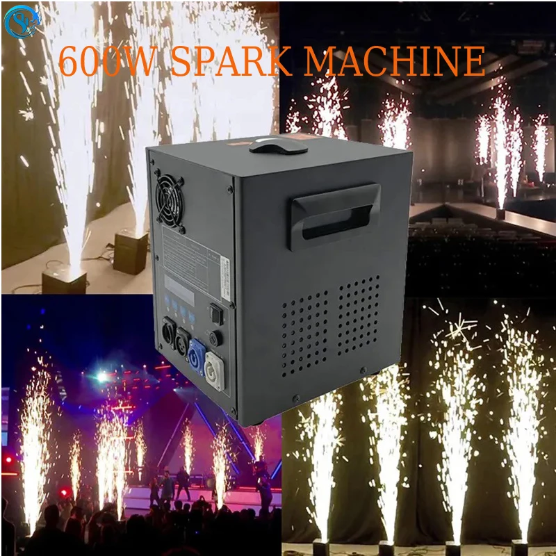 Professional 600W Cold Spark Wedding Stage Effect  Firework Machine with DMX 512 Remote Control For Event Party Show