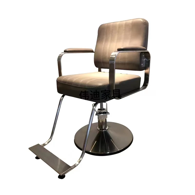 Latest French Style Grey Hydraulic Chair Hair Salon Styling Chair Purpose Chair