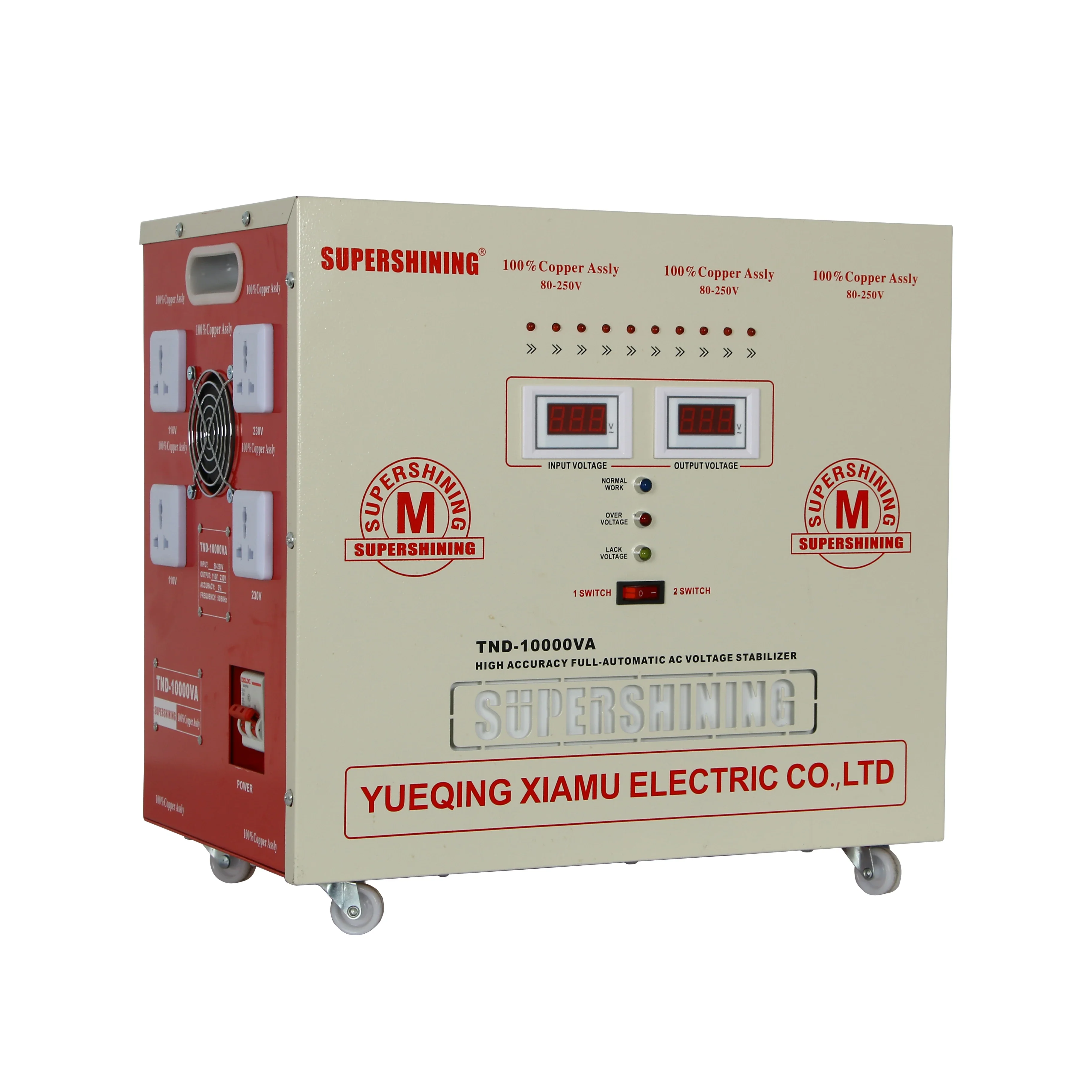 

100% copper coil voltage stabilizer SVC/TND-10KVA